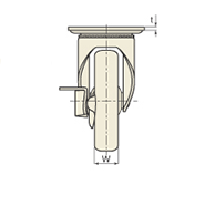 図面 No.109S スタンダードクラスキャスター