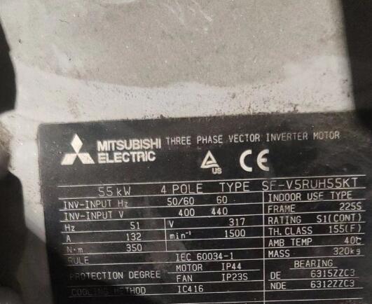 带温度传感器THERMISTOR三菱电机SF-V5RUH55...