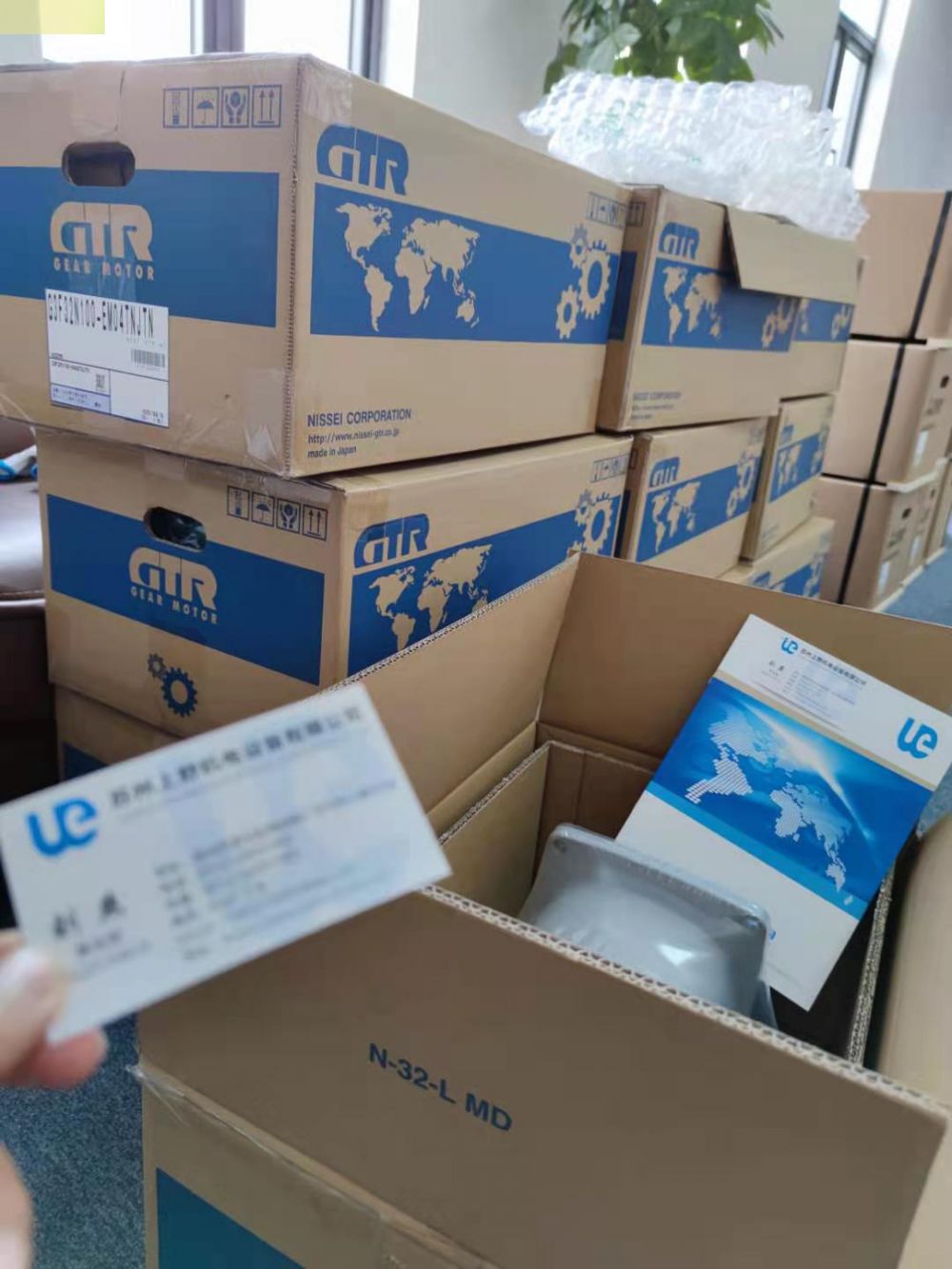 印铁制罐设备用GTR株式会社日本日精带离合器减速电机G3LE...