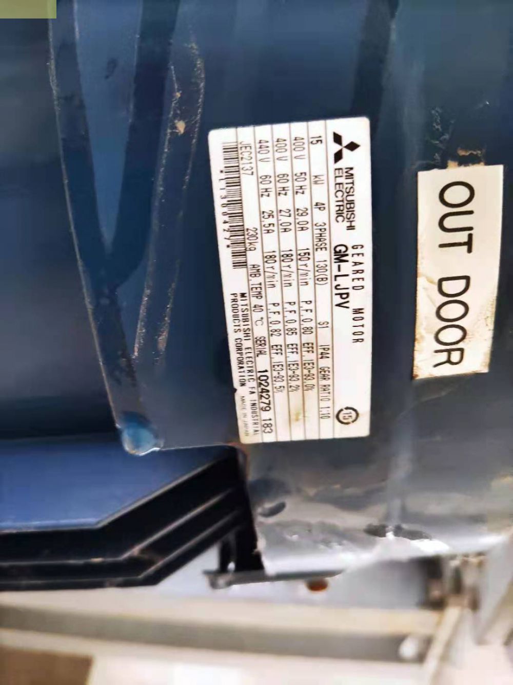 环保设备专用​日本三菱高效电机GM-LJPV 15KW 4P...