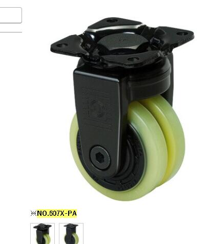 内村制作所脚轮型号NO.607X-PA轮子材质是聚氨酯