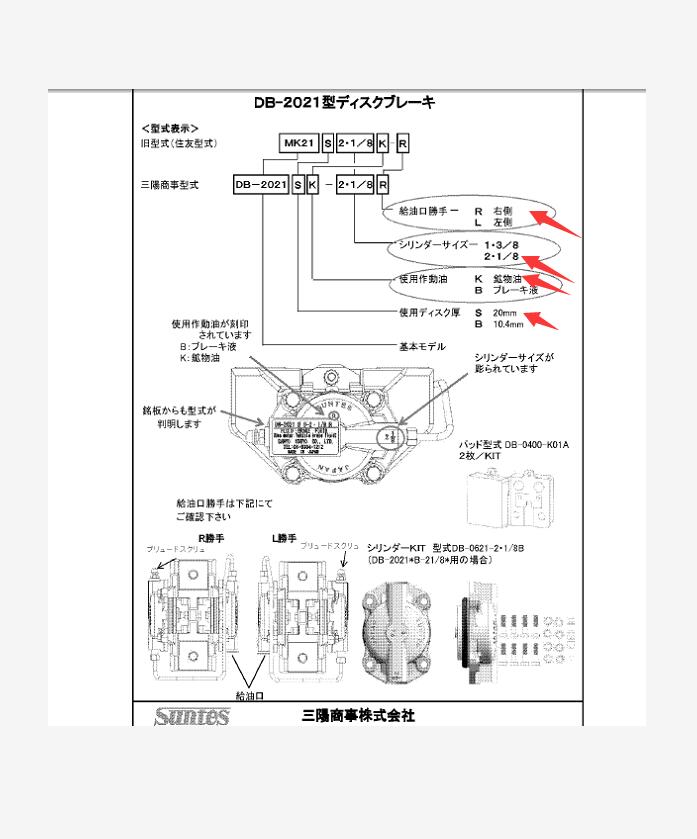 日本三阳制动器SUNTES型号DB-2021SB 2.1/8...