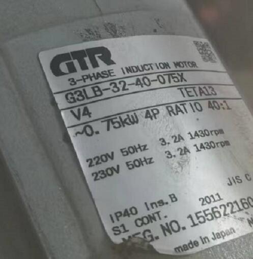 日精减速机型号G3LB-32-40-075X V4 电压22...