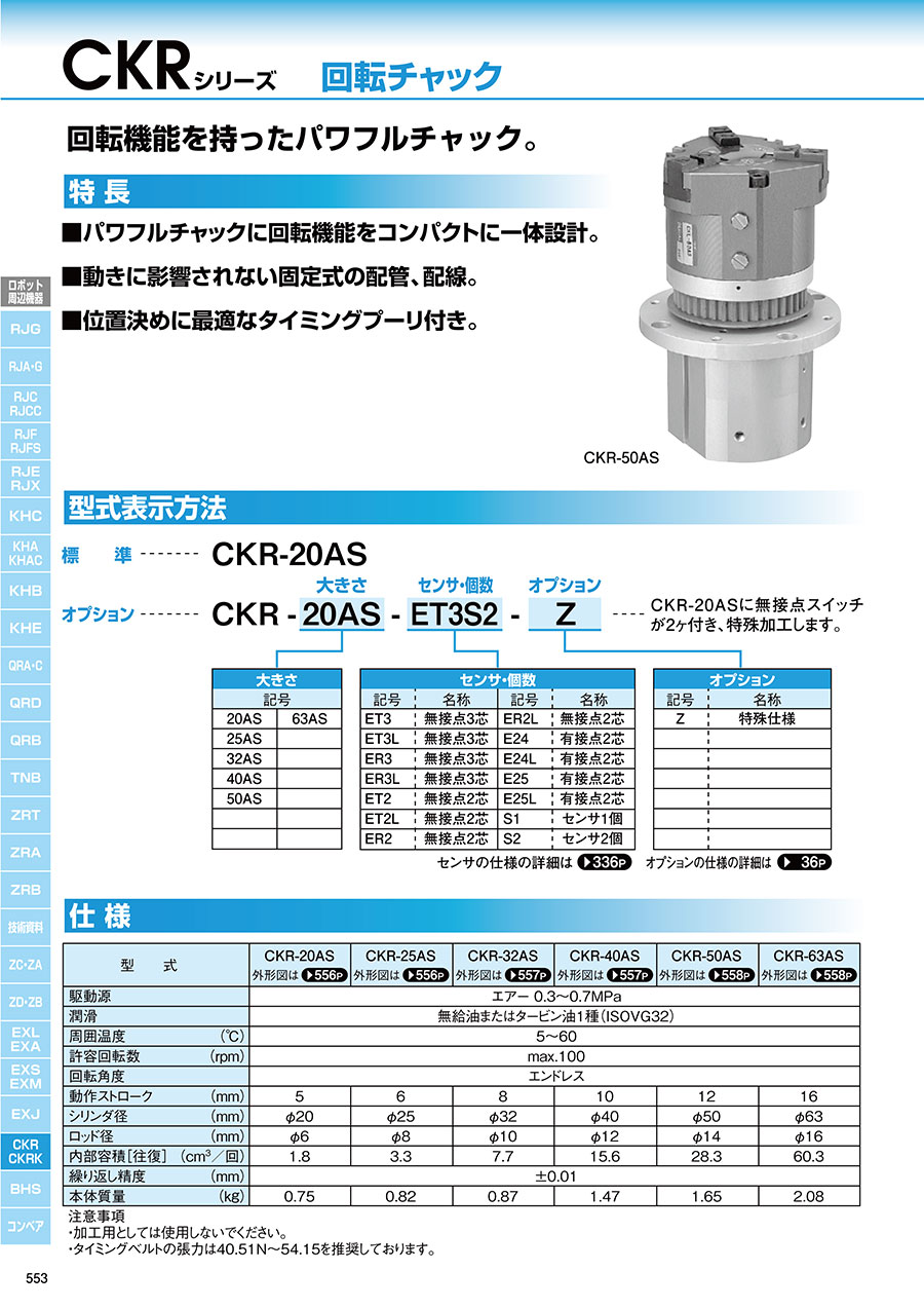日本近藤旋转气缸 KONDOH 型号CKR-40AS-ET2...