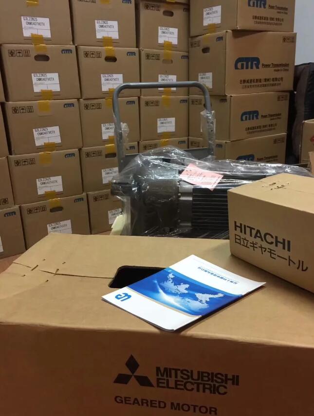 日本进口三菱减速机带刹车 型号GM-DPB-7.5KW-1/...