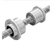 THK在一根轴上精密滚珠丝杠滚珠花键型号：BNS2525+6...