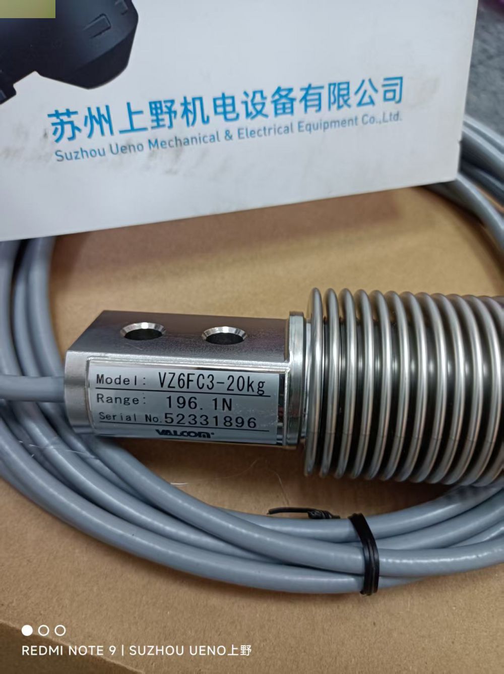 株式会社VALCOM沃康不锈钢传感器型号：VZ6FC3-20...