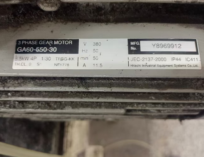 日本HITACHI日立减速电机型号：GA60-550-30.png