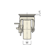 図面 No.103-NS22 スタンダードクラスキャスター 図面 No.103-NSN スタンダードクラスキャスター