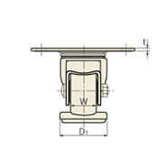 図面 No.104HB2AF-PA17 ファンクションタイプキャスター 図面 No.104HB2AF-PAHB2AF-PA ファンクションタイプキャスター